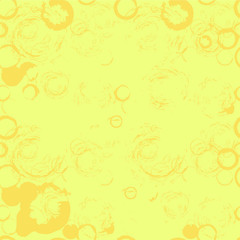 Seamless abstract yellow texture on white