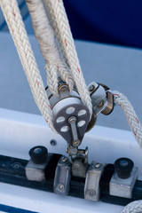 Sailboat Rigging Pulley and Tackle