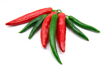 green and red peppers