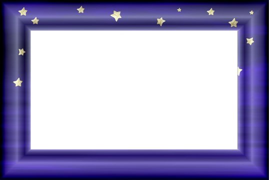 marco rectangular estrellas
