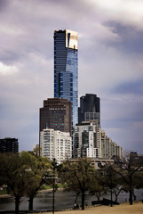 Fototapeta na wymiar Melbourne city buildings