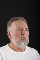 Obraz premium Old Guy Thinking Hard