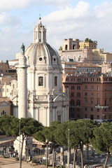 Obraz premium view of the historic center of Rome