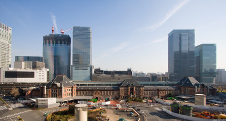 Tokyo station in the winter - 7354893