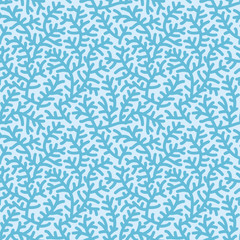 Coral reef seamless repeat pattern (background, wallpaper) © ratselmeister