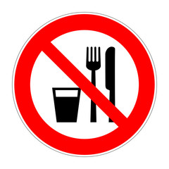schild trinken essen