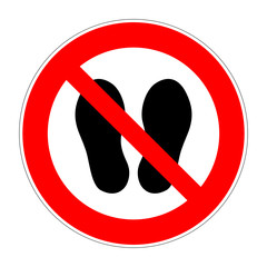 schild betreten