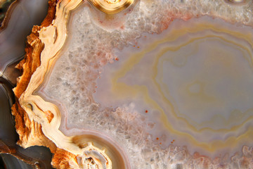 Striped agate surface