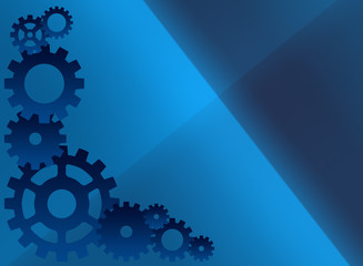 Blue cog background