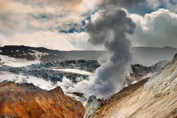 Foto op Plexiglas Vulkaan Actieve vulkaan