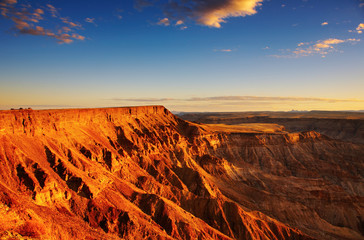 Fish River canyon- the second largest canyon in the world - obrazy, fototapety, plakaty