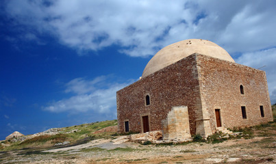 mosquée de la citadelle vénitienne de rethymno en crète