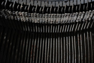 machine a ecrire,touches,ancienne