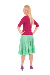 Beautiful young woman standing