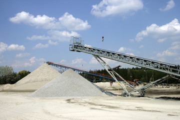 Mine of gravel