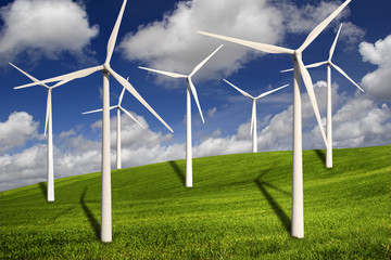 Wind turbines © ikostudio