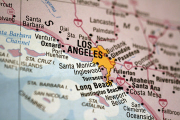 Obraz premium Map of Los Angeles