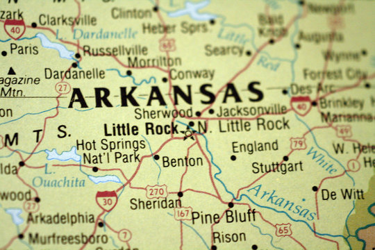 Map of Little Rock Arkansas