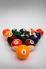 Spheres for game in billiards