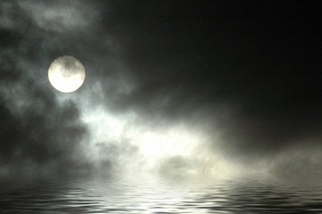 Fototapeta na wymiar Mgła na morzu