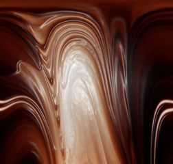 Dripping chocolate background