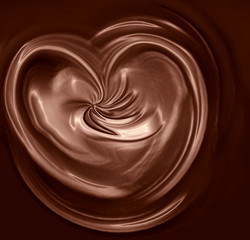 Fototapeta na wymiar Chocolate heart