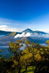 Papier Peint photo Lavable Indonésie Volcan du Mont Bromo