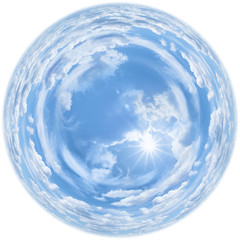 summer sky globe background