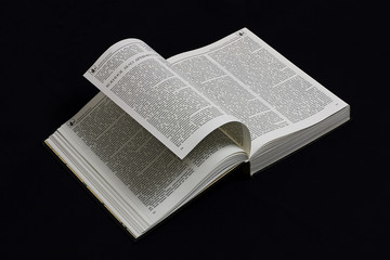 Fototapeta premium Book on black