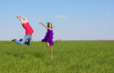 boy and girl outdoor