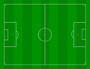 Blank soccer field illustration