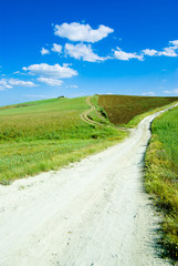 landscape for rural white path