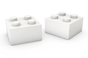 Building Block on White