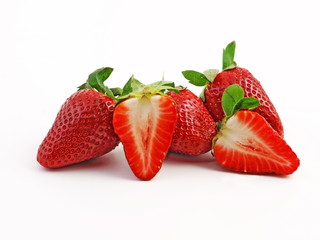 süße leckere erdbeeren 