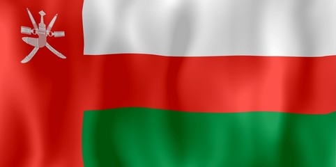 oman drapeau froissé oman crumpled flag