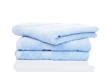 Blue towels