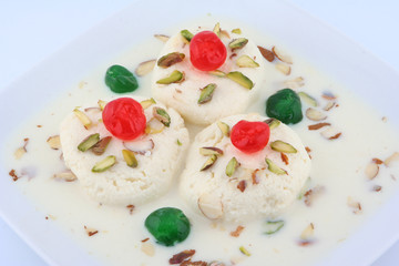 close up of rasmalai