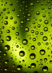 Green Water droplets