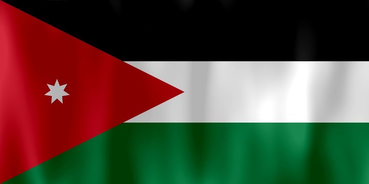 drapeau jordanie jordan flag