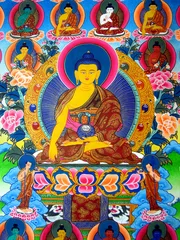 Plaid avec motif Bouddha Thousand buddhas