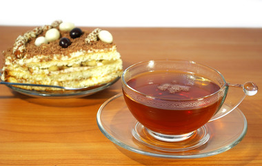 Cup of tea and sweet cake