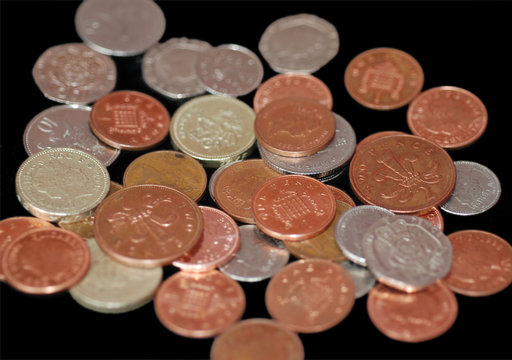Pile of UK Coins