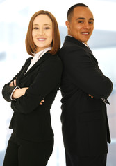 Successful Business Team Smiling