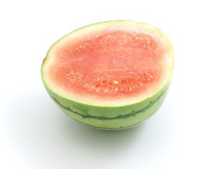 half of watermelon of  isolated on the white background