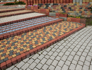 Cobblestone steps