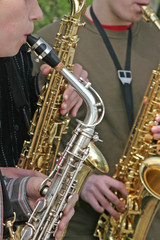Obraz premium Saxophonists