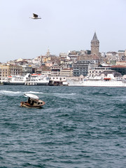 Little boat on Istanbul Port