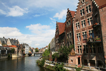 View over river in Ghent