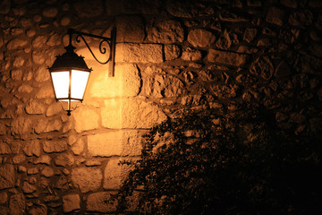 old fashioned street light
