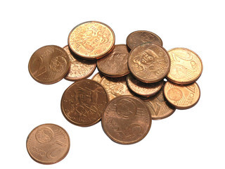 1633 - Centimes d'euros (tracés de détourage inclus)